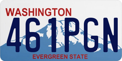 WA license plate 461PGN