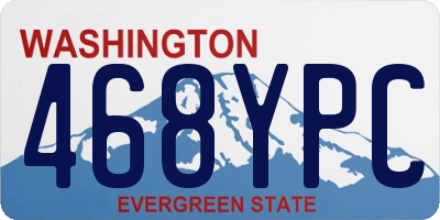 WA license plate 468YPC