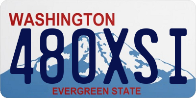 WA license plate 480XSI