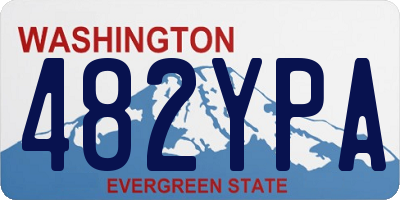 WA license plate 482YPA
