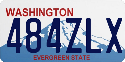 WA license plate 484ZLX