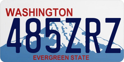 WA license plate 485ZRZ