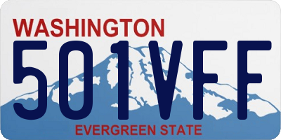 WA license plate 501VFF