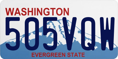 WA license plate 505VQW
