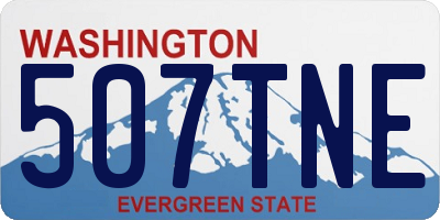 WA license plate 507TNE