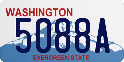 WA license plate 5088A