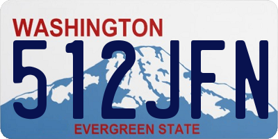WA license plate 512JFN