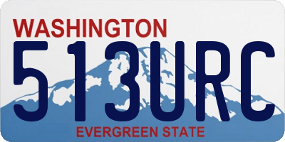 WA license plate 513URC