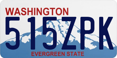 WA license plate 515ZPK