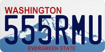 WA license plate 555RMU