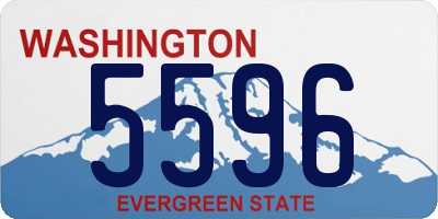 WA license plate 5596