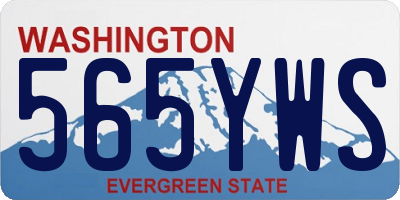 WA license plate 565YWS