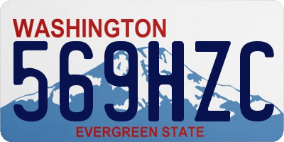 WA license plate 569HZC
