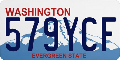 WA license plate 579YCF