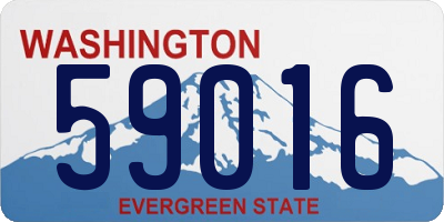 WA license plate 59016