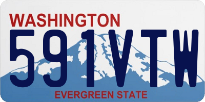 WA license plate 591VTW