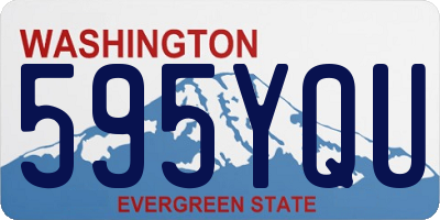 WA license plate 595YQU