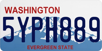 WA license plate 5YPH889