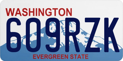 WA license plate 609RZK