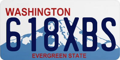 WA license plate 618XBS