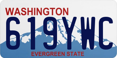 WA license plate 619YWC