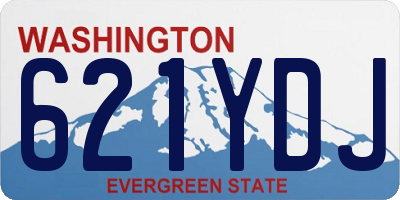 WA license plate 621YDJ