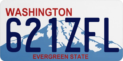 WA license plate 621ZFL