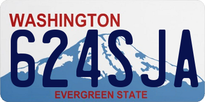 WA license plate 624SJA