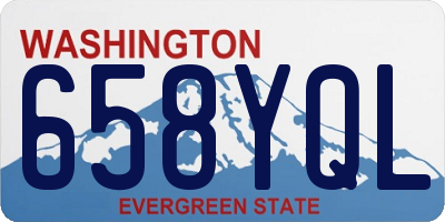 WA license plate 658YQL