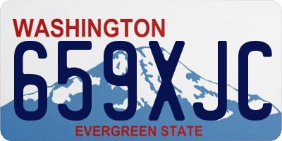 WA license plate 659XJC