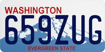 WA license plate 659ZUG