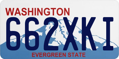 WA license plate 662XKI