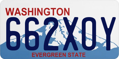 WA license plate 662XOY