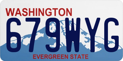 WA license plate 679WYG