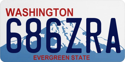 WA license plate 686ZRA