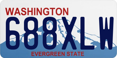 WA license plate 688XLW