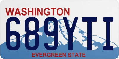 WA license plate 689YTI