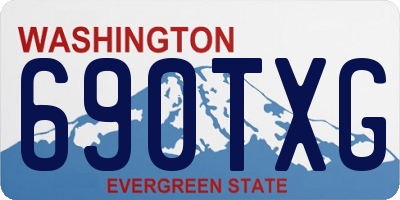 WA license plate 690TXG