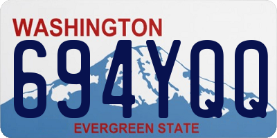 WA license plate 694YQQ