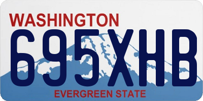 WA license plate 695XHB