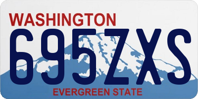 WA license plate 695ZXS