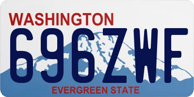 WA license plate 696ZWF