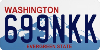 WA license plate 699NKK