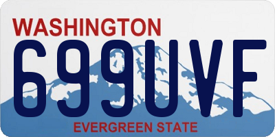 WA license plate 699UVF