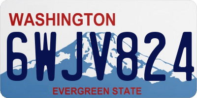 WA license plate 6WJV824