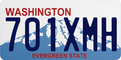 WA license plate 701XMH