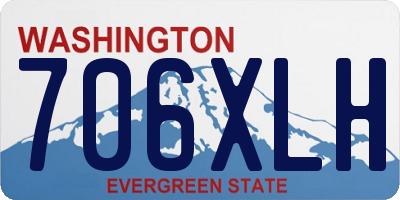 WA license plate 706XLH