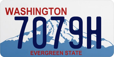 WA license plate 7079H