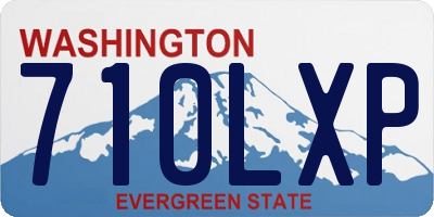 WA license plate 710LXP