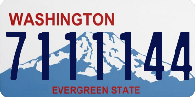 WA license plate 7111144